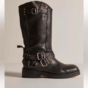 We The Free Janey Engineer Boots in black